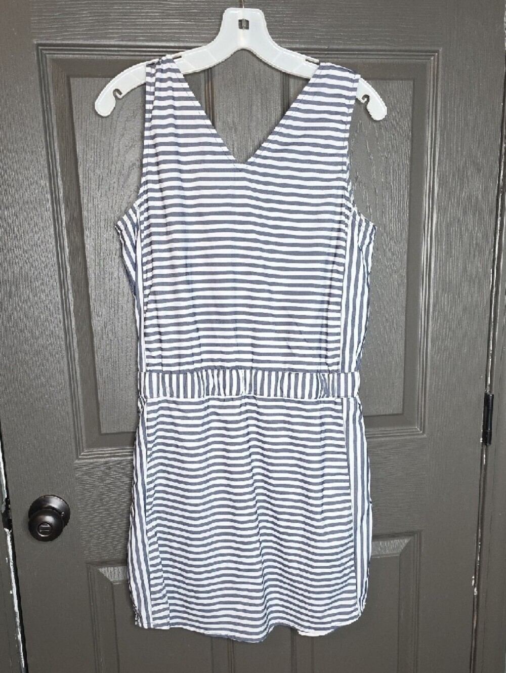 Southern Tide Navy & White Striped Sleeveless Dress Sz MEDIUM - Picture 5 of 7